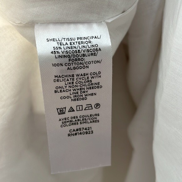 LOFT Palm Tie Back Flare Dress Size 4 - Picture 6 of 11